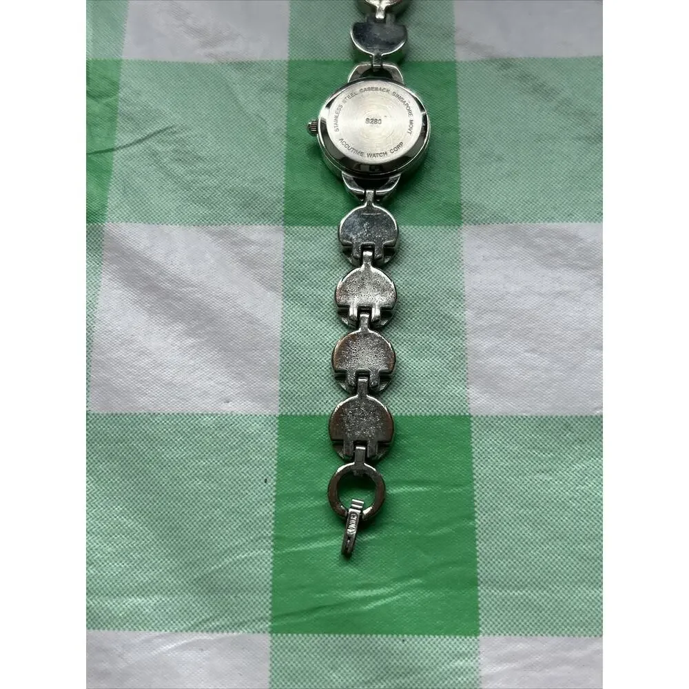 Accutime Emoji Silver Tone Women’s Quartz Watch
